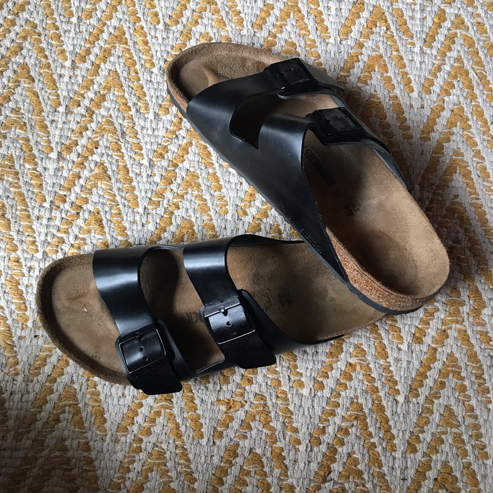 Birkenstock two-strap Soft footbed Arizona sandals